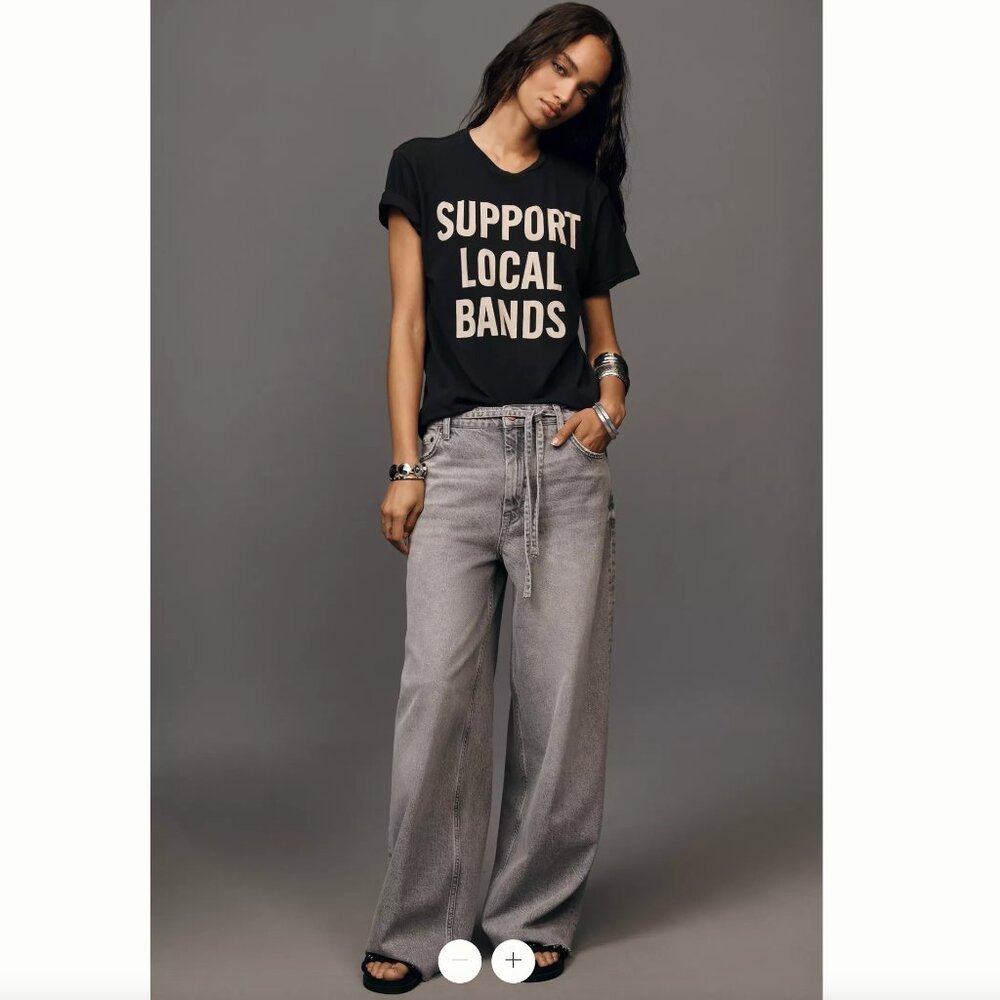 Pilcro by Anthropologie High-Rise Wide-Leg Jeans 29
